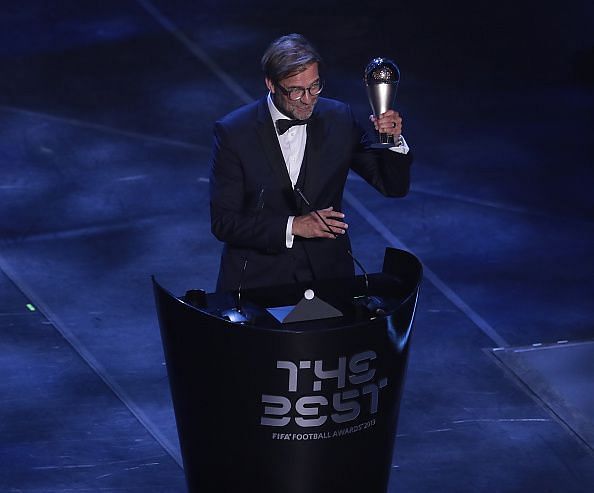 Klopp was named The Best FIFA Men's Coach in Milan